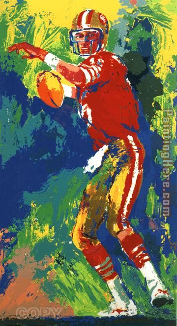 Quarterback of the Eighties painting - Leroy Neiman Quarterback of the Eighties art painting